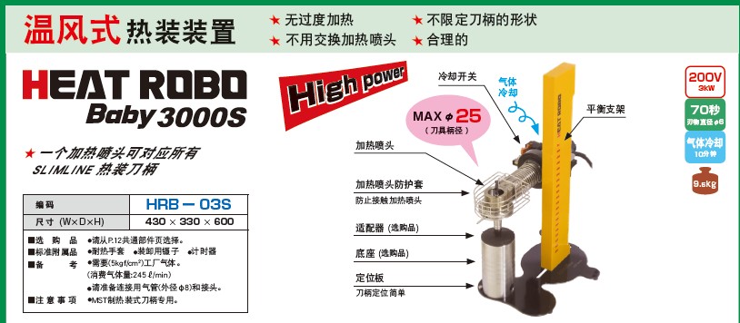 日本MST溫風式熱裝裝置